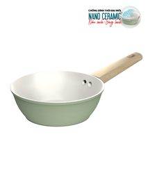 Chảo phủ sứ Nano đáy từ Sunhouse Healthy SHG20MT1